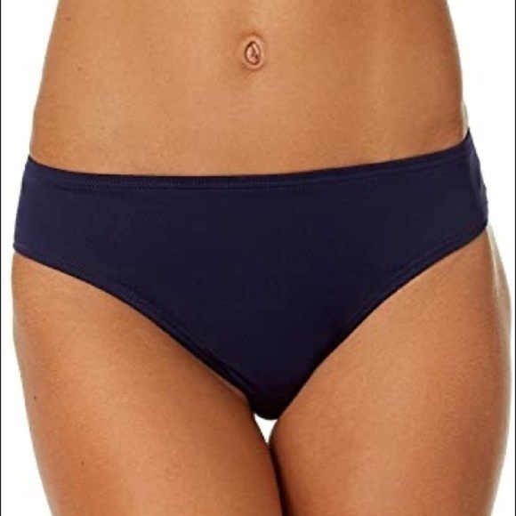 NWT Anne Cole Signature Solids Classic Hipster Blue - Picture 1 of 6